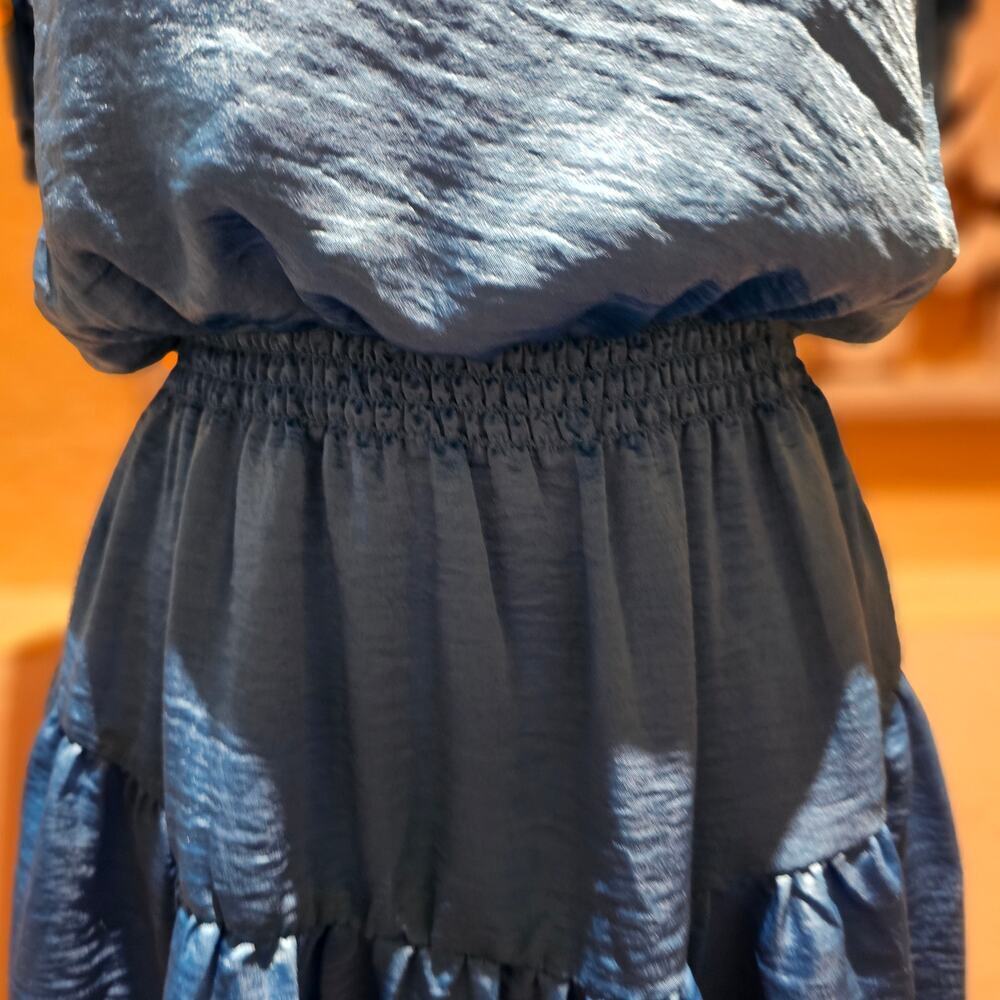 Steve Madden Dress Small Feminine Romantic Ruffle Coastal Boho Chic Party Date - Picture 11 of 12